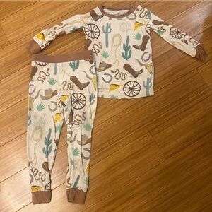 Little Sleepies Western Pajamas 12-18 months